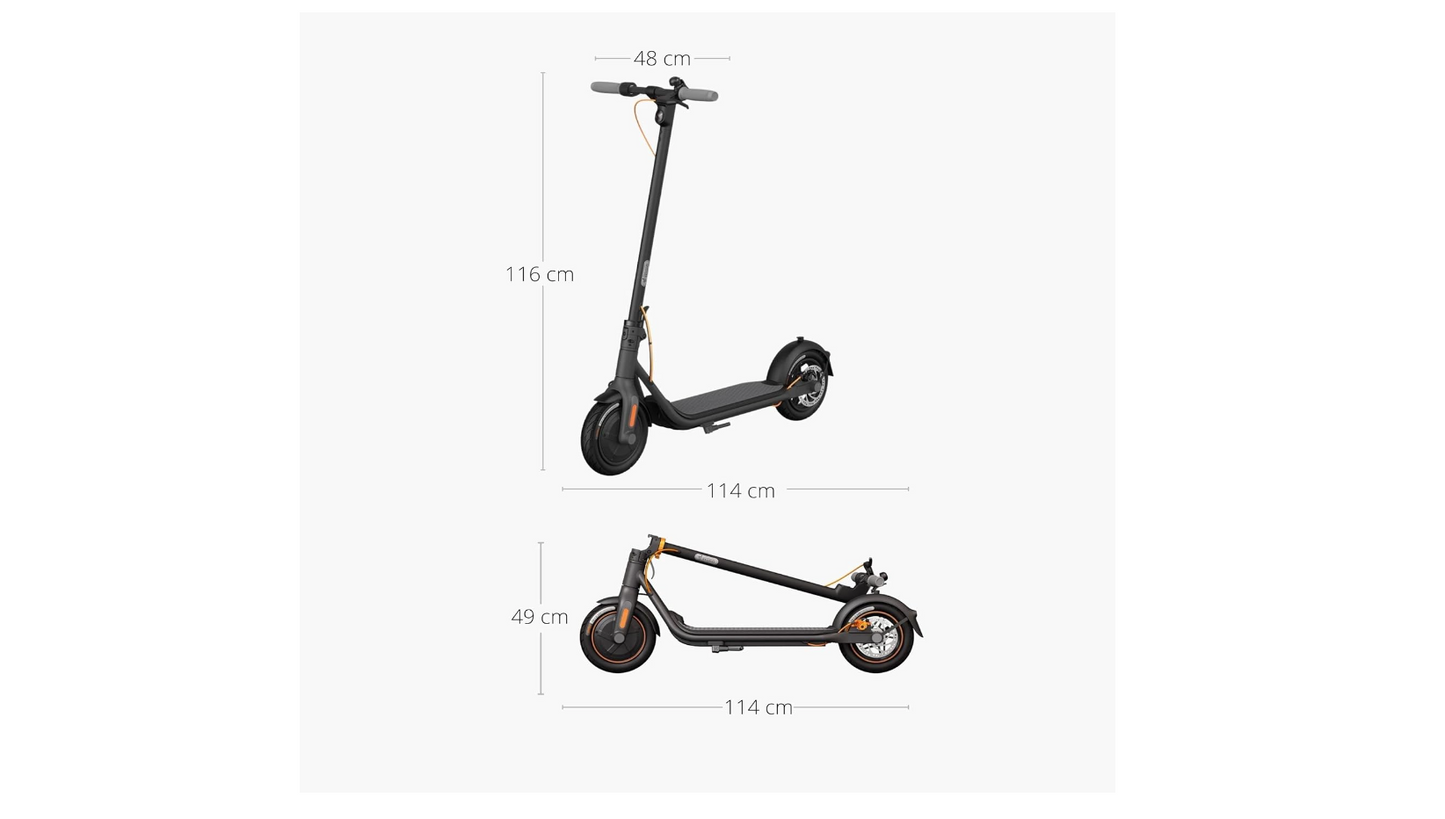 Segway - F30 Electric Kick Scooter w/ 18.6 Max Operating Range & 15.5mph Max Speed - Gray