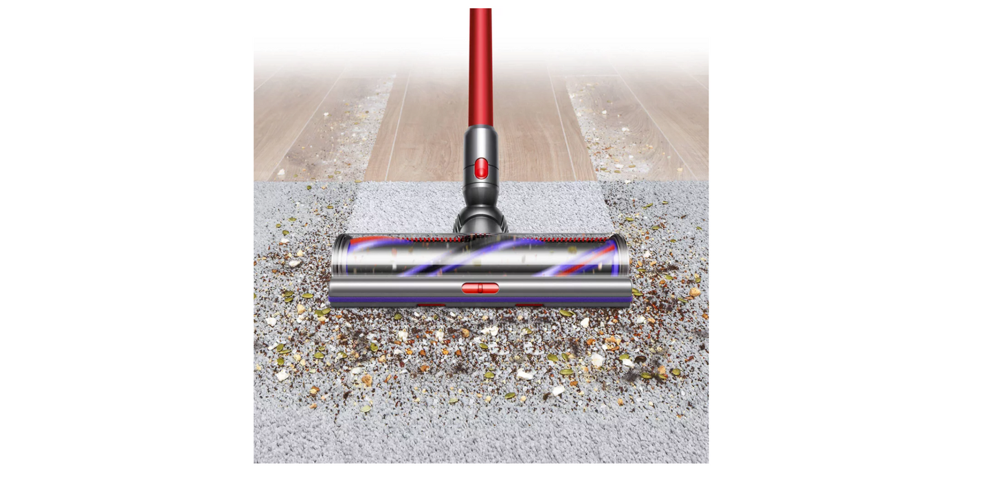 Dyson - Outsize Cordless Vacuum - Nickel/Red