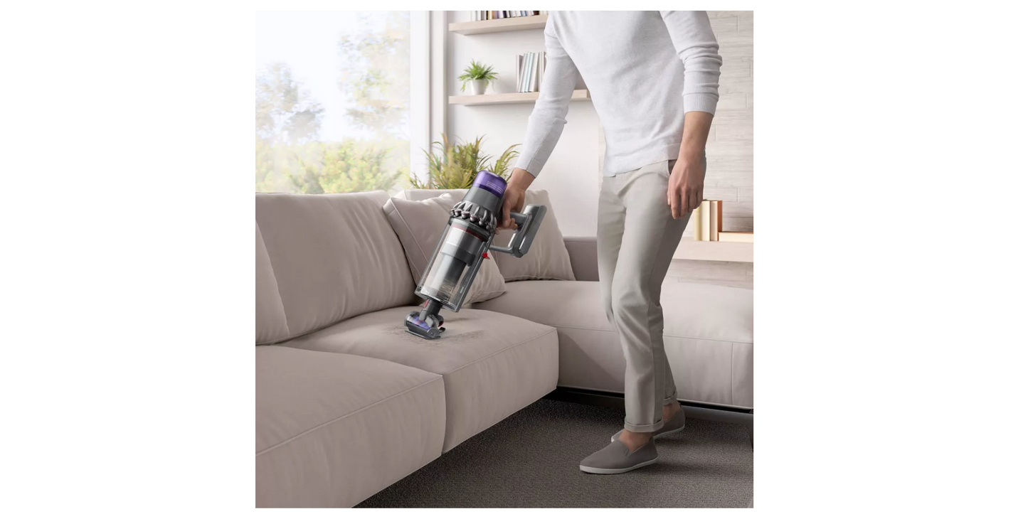 Dyson - Outsize Cordless Vacuum - Nickel/Red