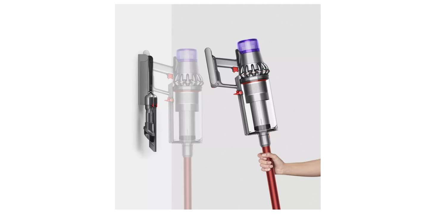 Dyson - Outsize Cordless Vacuum - Nickel/Red