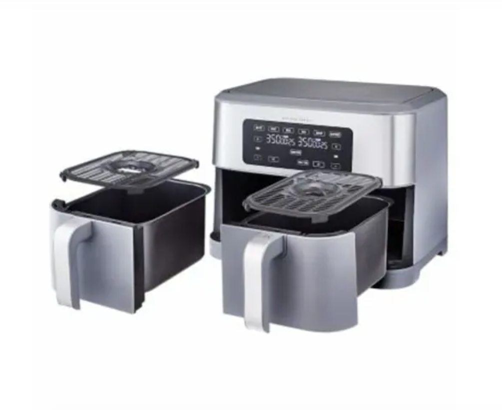 CRUX® Artisan Series 9 qt. Dual Basket Air Fryer - Grey