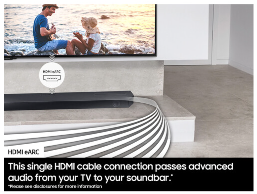 Samsung - Q-Series 3.1ch Dolby Atmos Soundbar w/Q-Symphony - Titan Black