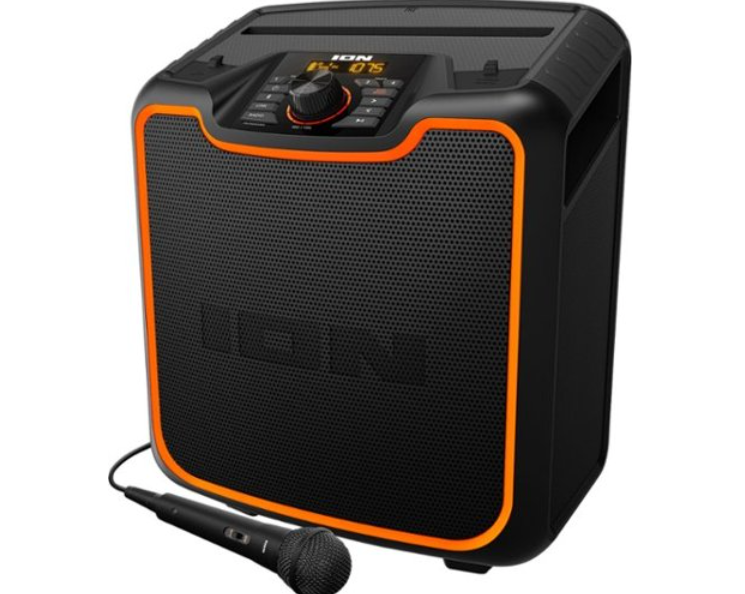 ION Audio - Sport XL High-Power All-Weather Rechargeable Portable Bluetooth Speaker - Black