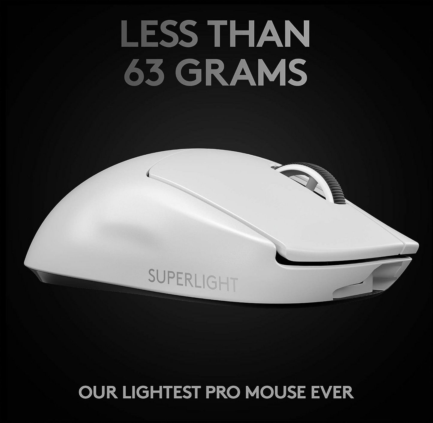 Logitech - PRO X SUPERLIGHT Lightweight Wireless Optical Gaming Mouse with HERO 25K Sensor - White