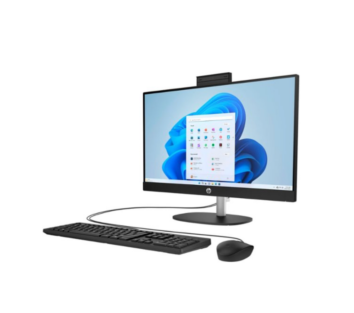 HP - 23.8" Full HD All-in-One - AMD Ryzen 3 - 8GB Memory - 512GB SSD - Jet Black