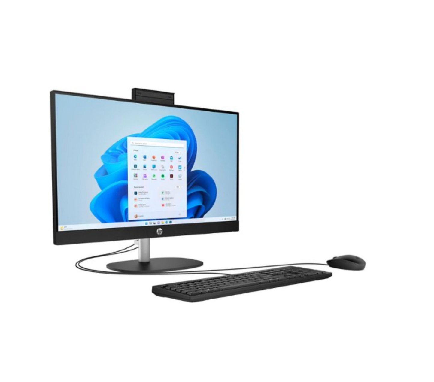 HP - 23.8" Full HD All-in-One - AMD Ryzen 3 - 8GB Memory - 512GB SSD - Jet Black